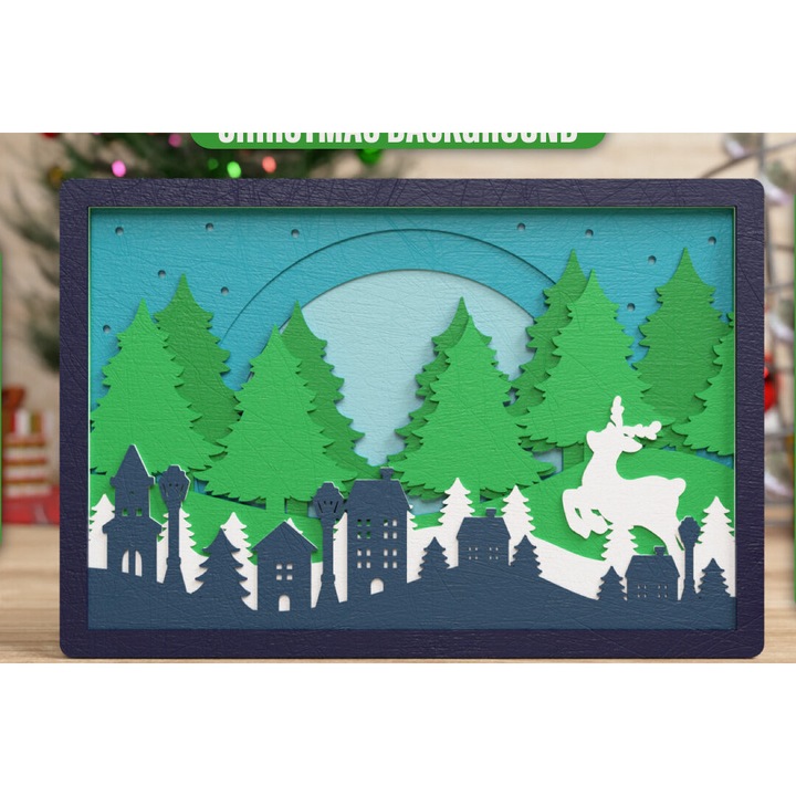 Panou decorativ 3D din plywood, Intrahome, 40x40 cm, pentru decorare si proiecte DIY