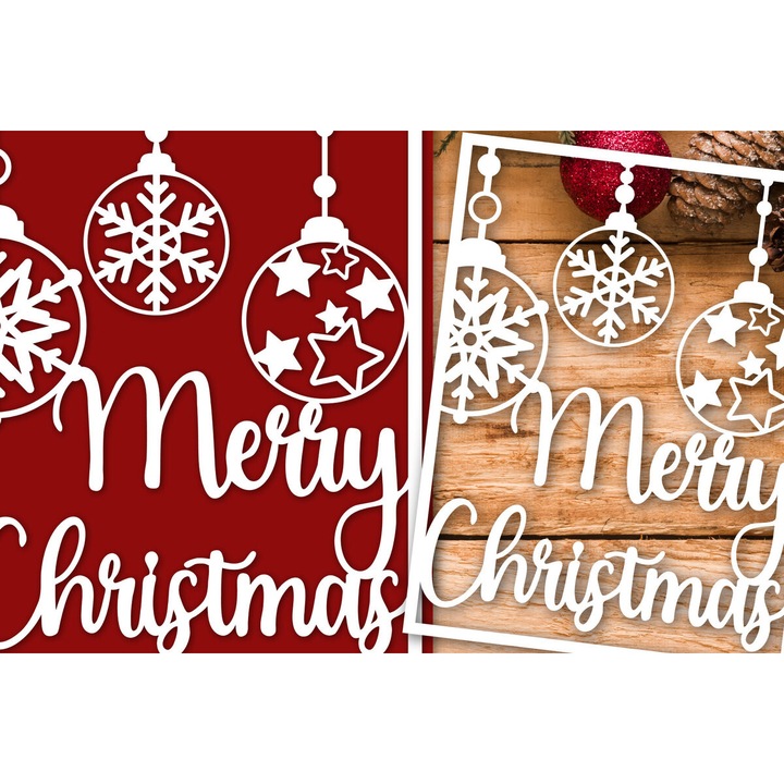 Carton de Craciun din lemn, Intrahome, 1700x2200cm, 3mm-4mm, pentru decoratiuni si proiecte DIY