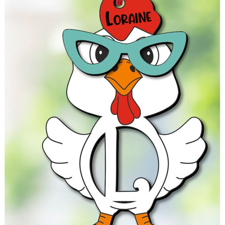 Litera L din lemn pentru decorare, Intrahome, 8x8 cm, din plywood 3mm-4mm, ideala pentru proiecte DIY