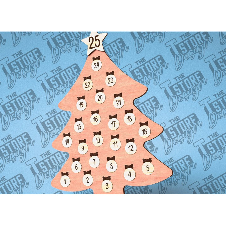 Antistrophe de Craciun din lemn, Intrahome, 15x15 cm, design SVG, pentru decoratiuni si proiecte DIY