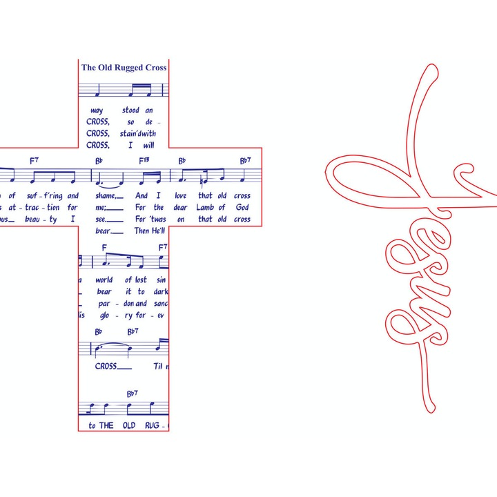 Decoratiune religioasa din lemn, Intrahome, model Schedio, 15x15 cm, 3mm-4mm