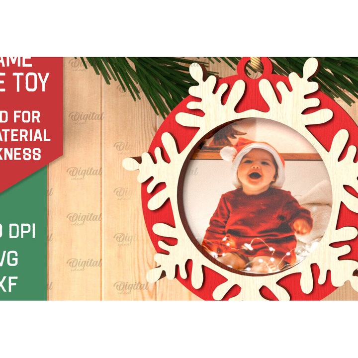 Rame foto clasice, Intrahome, Christougenniatiko Dentro Paichnidiou, 20x30 cm, din plywood 3mm-4mm, set