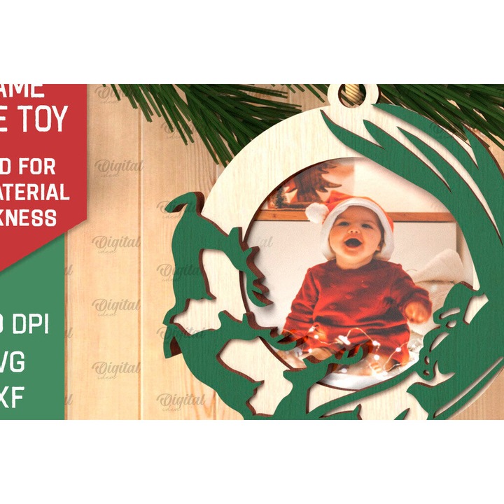 Rame foto clasice, Intrahome, Christougenniatiko Dentro Paichnidiou, 20x30 cm, din plywood 3mm-4mm, set