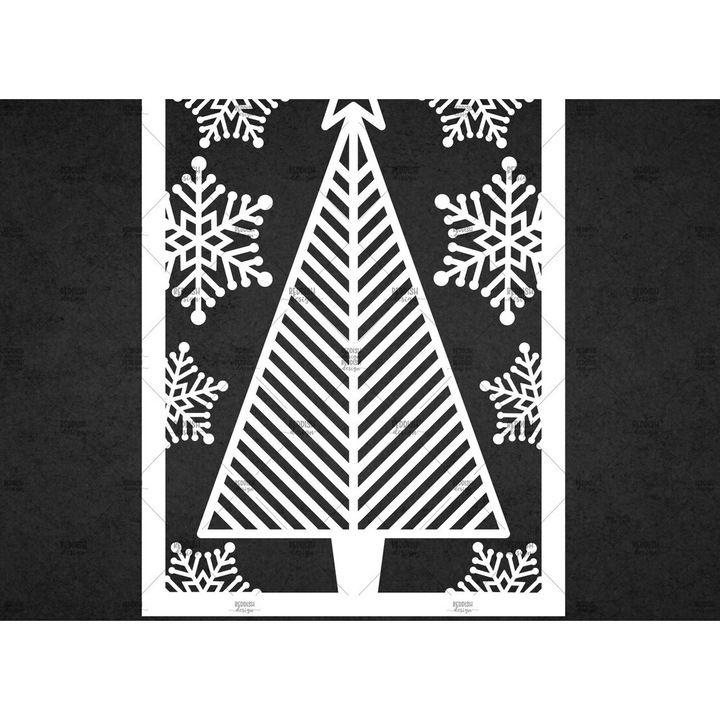 Carton de Craciun cu taiere precisa, Intrahome, 5x7 cm, din plywood 3mm-4mm, set