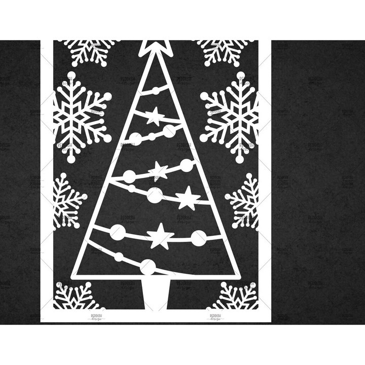 Carte de Craciun din lemn, Intrahome, 5x7 cm, set pentru decoratiuni si proiecte DIY