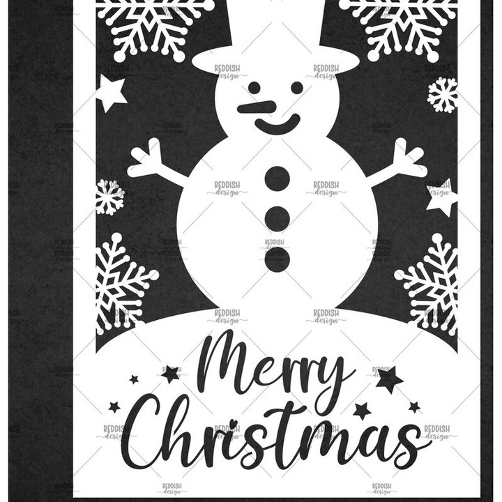 Carte postala de Craciun, Intrahome, 5x7 cm, din lemn de placaj, set de 2 bucati