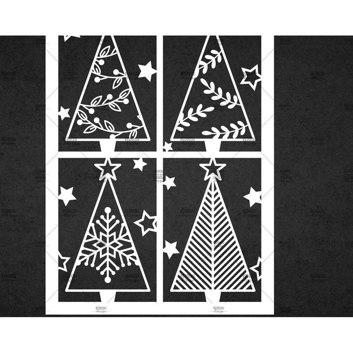 Felicitare de Craciun din lemn, Intrahome, 5x7 cm, pentru decoratiuni si proiecte DIY, 3mm-4mm