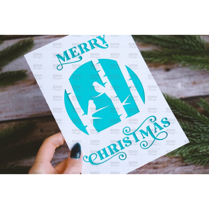 Sablon decorativ perete, Intrahome, protypo eucheterias kartas Christougennon, 15x15 cm, din plywood 3mm-4mm