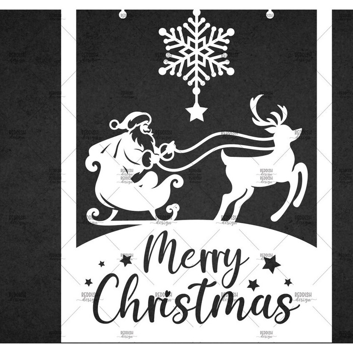 Felicitare de Craciun din lemn, Intrahome, 5x7 cm, pentru decoratiuni si proiecte DIY, 3mm-4mm