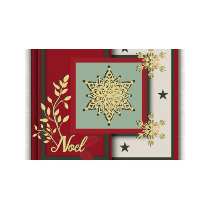 Felicitare de Craciun, Intrahome, 15x15 cm, din plywood 3mm-4mm, pentru decoratiuni si proiecte DIY