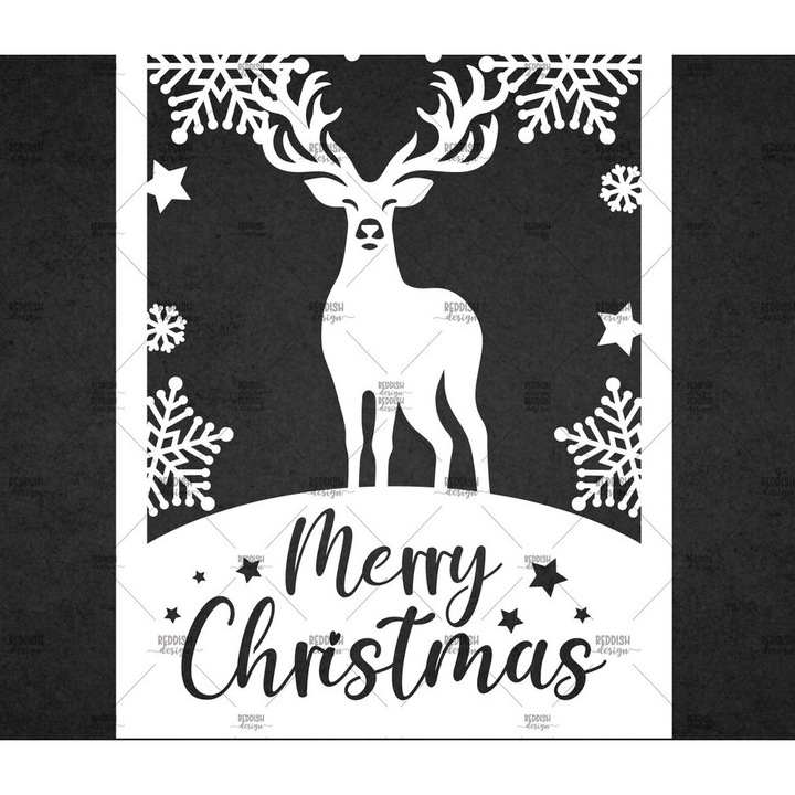 Felicitare de Craciun din lemn, Intrahome, 5x7 cm, set pentru decoratiuni si proiecte DIY