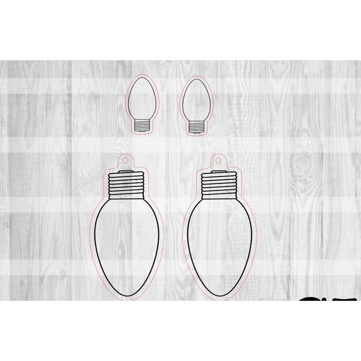 Cercei de Craciun din lemn, Intrahome, 3x3 cm, set pentru decoratiuni si proiecte DIY