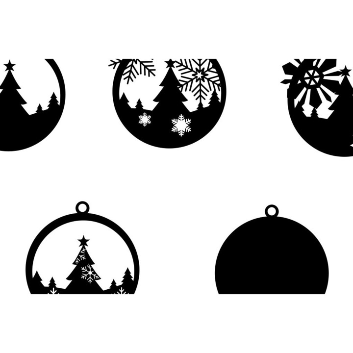 Cercei de Craciun din lemn, Intrahome, 3x3 cm, set pentru decoratiuni si proiecte DIY