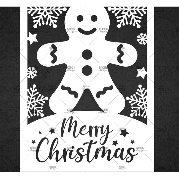 Felicitare de Craciun din lemn, Intrahome, 5x7 cm, pentru decoratiuni si proiecte DIY, 3mm-4mm