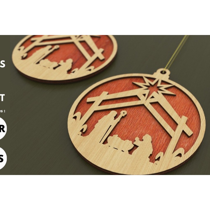 Taburet din lemn, Intrahome, Christougenniatiko, 8x8 cm, set pentru decorare si proiecte DIY