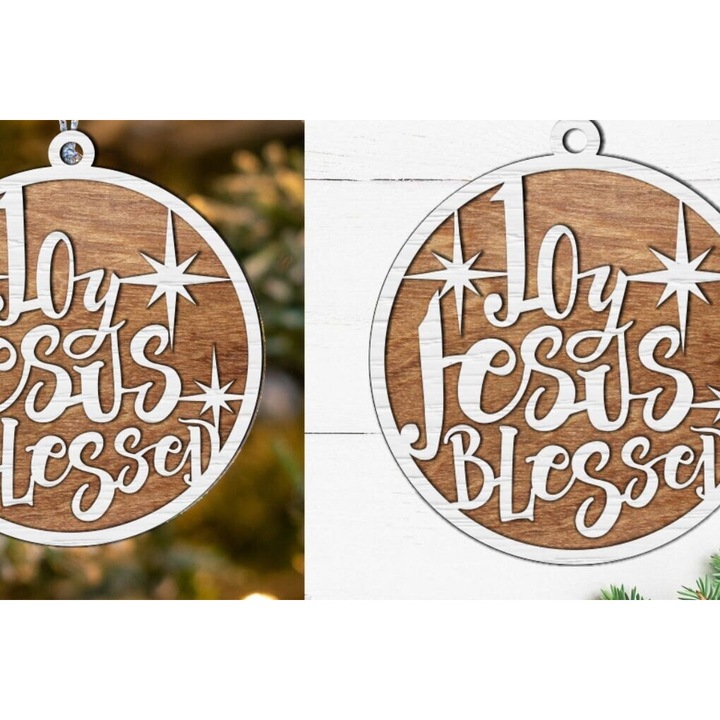 Taburet din lemn, Intrahome, Christougenniatiko, 8x8 cm, set pentru decorare si proiecte DIY