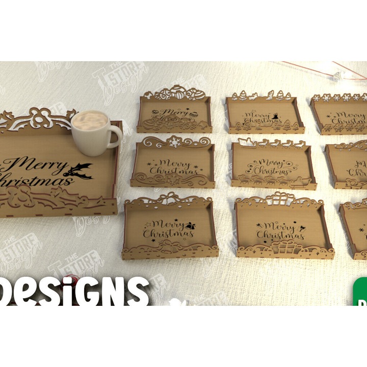 Tava servire Christougennon, Argia, 15x15 cm, din plywood, pentru decoratiuni si proiecte DIY