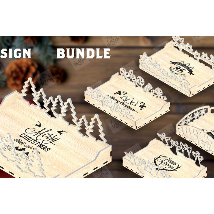 Disc servire Christougennon, Intrahome, 15x15 cm, din plywood, pentru decoratiuni si proiecte DIY