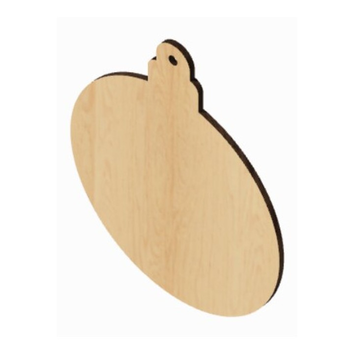 Decoratiune din lemn, Intrahome, taiata cu laser, 3x3 cm, pentru proiecte DIY, 3mm-4mm grosime