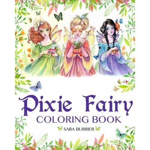 Pixie Fairy Coloring Book, Sara Burrier (Author)