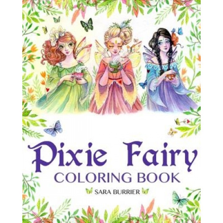 Pixie Fairy Coloring Book, Sara Burrier (Author)