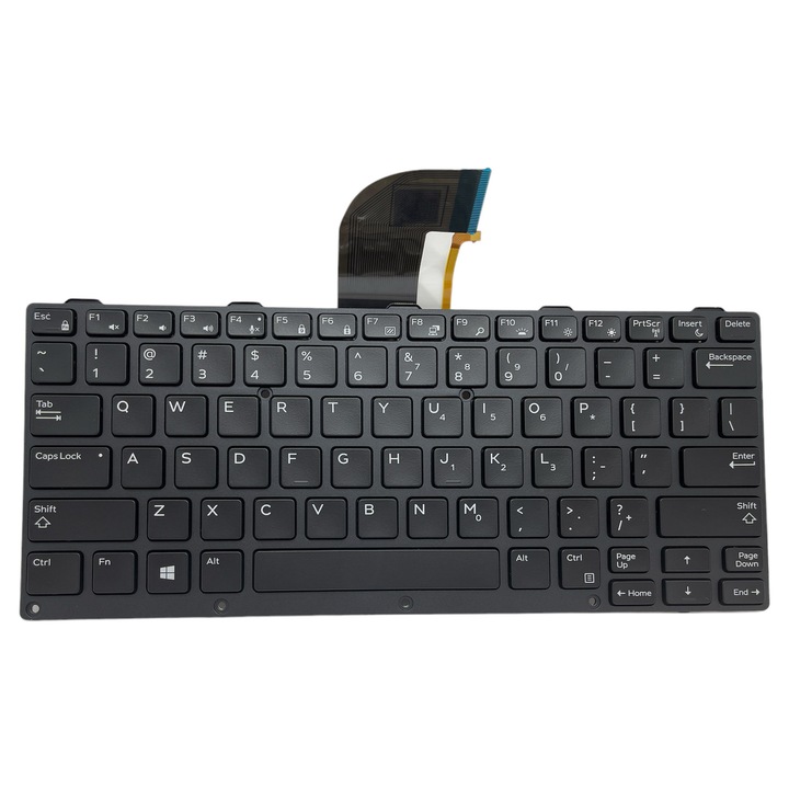 Tastatură originală Dell Latitude Rugged US iluminată, compatibilă cu modelele 5420, 5424, 5404, 5414, 7424, 7204, 7214, 7404, 7414