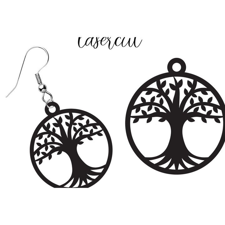 Placi lemn, Intrahome, Skoulariki LaserCut, 3mm-4mm, 3x3cm