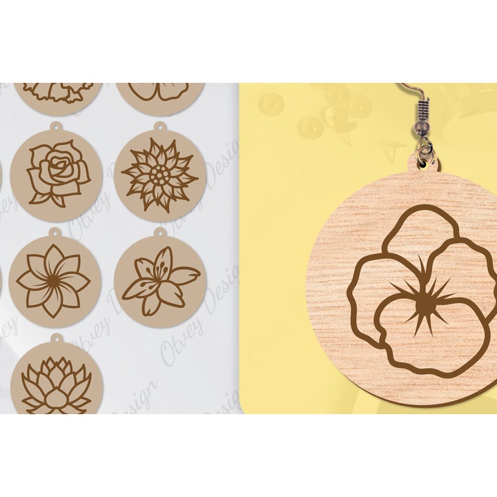 Seturi de artizanat, Intrahome, Skoularikia Mprelok Laser Cut, 3x3 cm, plywood 3mm-4mm