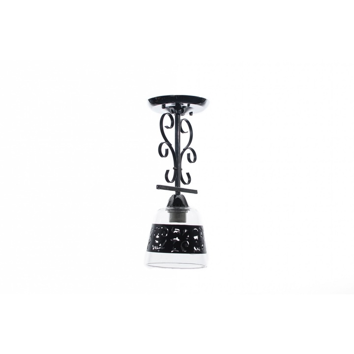 Lustra Velvet 1XE27,crom+negru