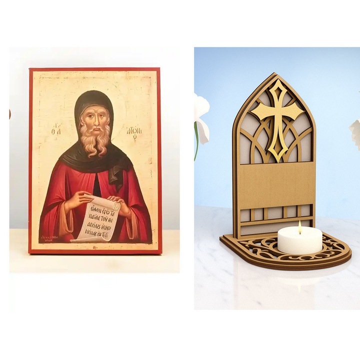 Icoana Ortodoxa, Intrahome, Klasike byzantine, 8 culori, 50x40 cm