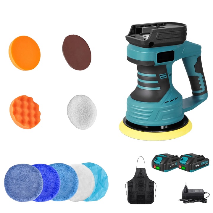 Masina de polisat, 8 viteze ajustabile, durabilitate ridicata, 2 baterii, 150mm