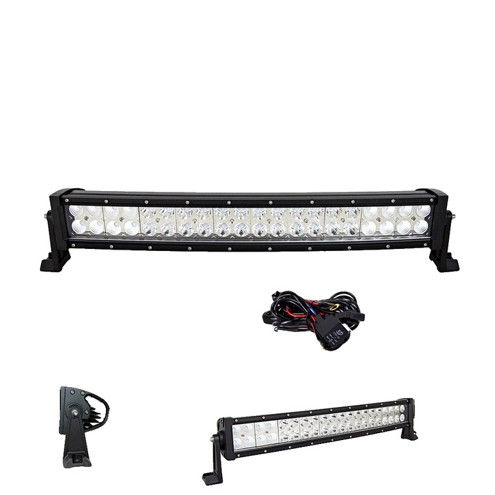 Proiector LED, 22in, curbat, combo, aluminiu, IP67