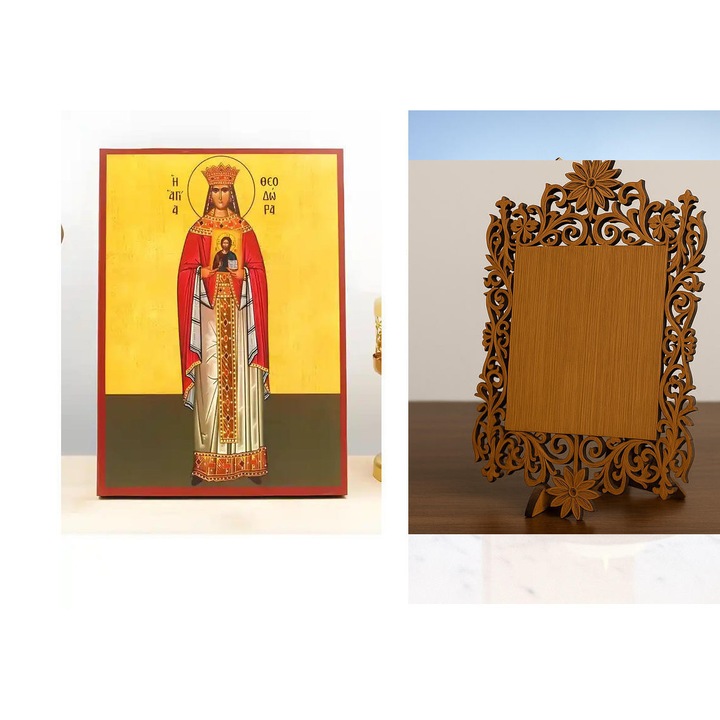 Icoana Ortodoxa, Intrahome, stil bizantin, 50x40 cm, cu suport