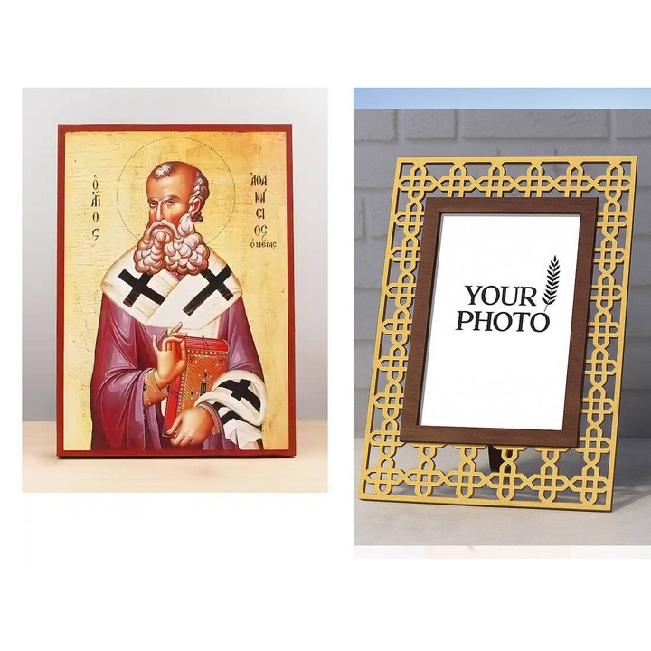 Icoana ortodoxa, Intrahome, Staurous, 8 culori, 10x7 cm