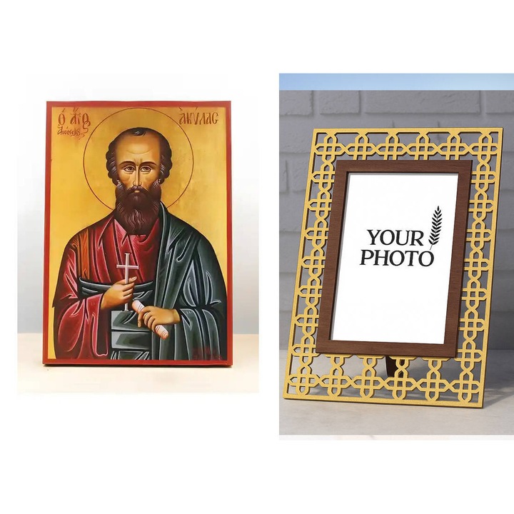 Icoana Ortodoxa, Intrahome, Staurous, 8 culori, 15x11cm