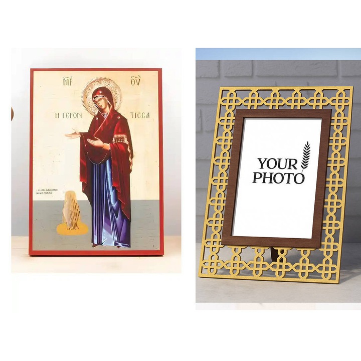 Icoana Ortodoxa Intrahome, Staurous, 8 culori, 10x7 cm