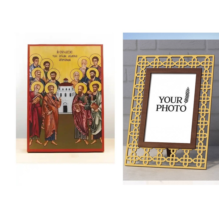 Icoana ortodoxa, Intrahome, Staurous, 8 culori, 15x11cm