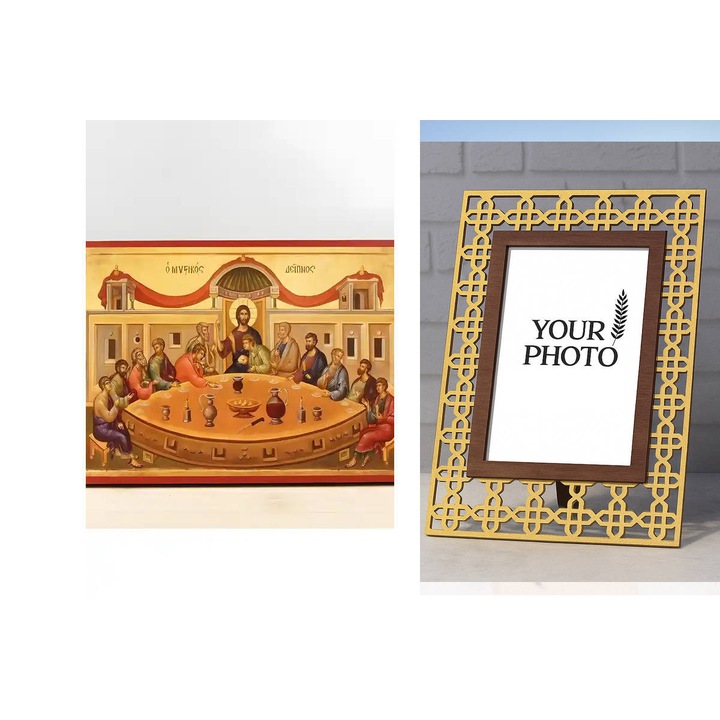 Icoana ortodoxa, Intrahome, Staurous, 8 culori, 40x30 cm