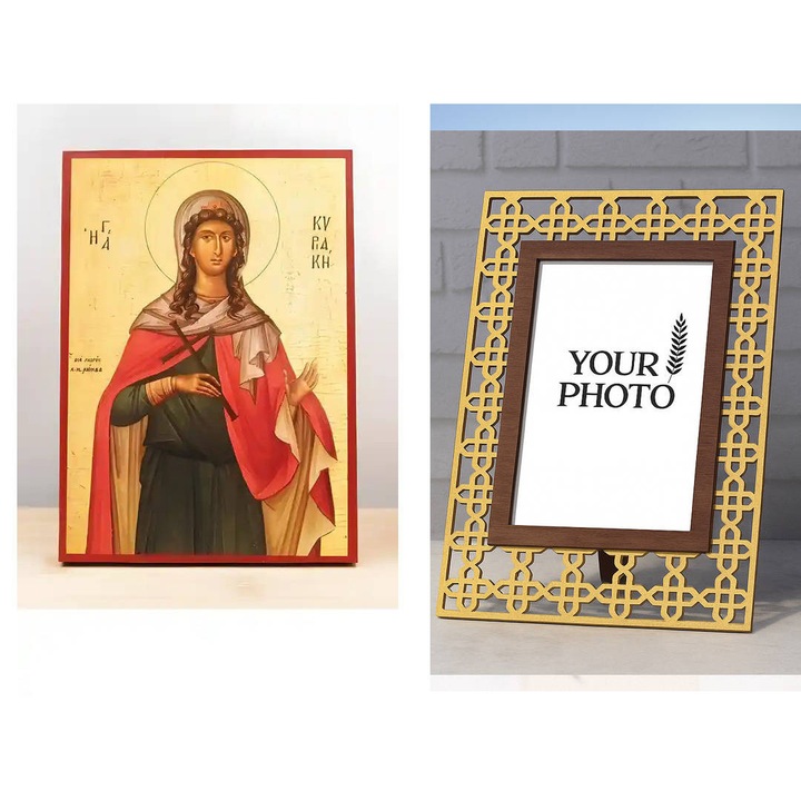 Icoana Ortodoxa, Intrahome, Staurous, 8 culori, 45x35 cm