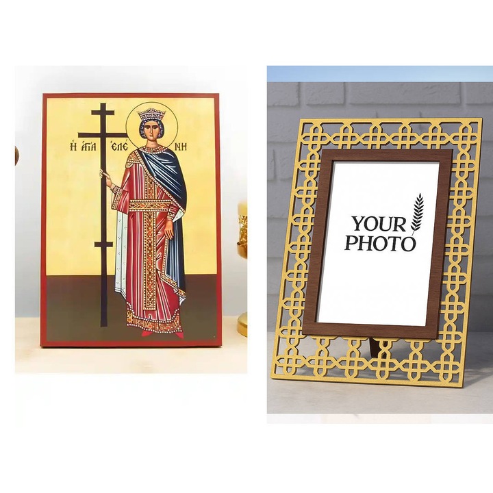 Icoana ortodoxa, Intrahome, Staurous, 8 culori, 50x40 cm