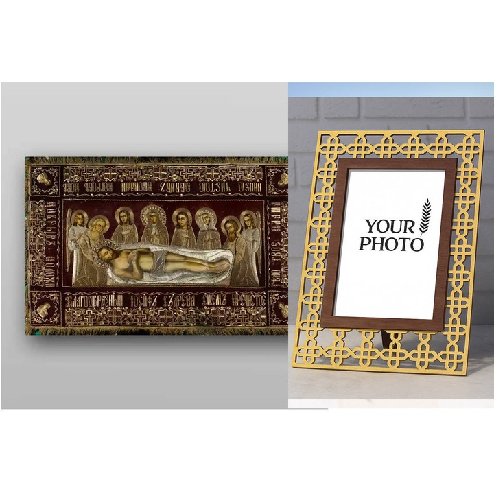 Icoana ortodoxa, Intrahome, Staurous, 8 culori, 50x40 cm