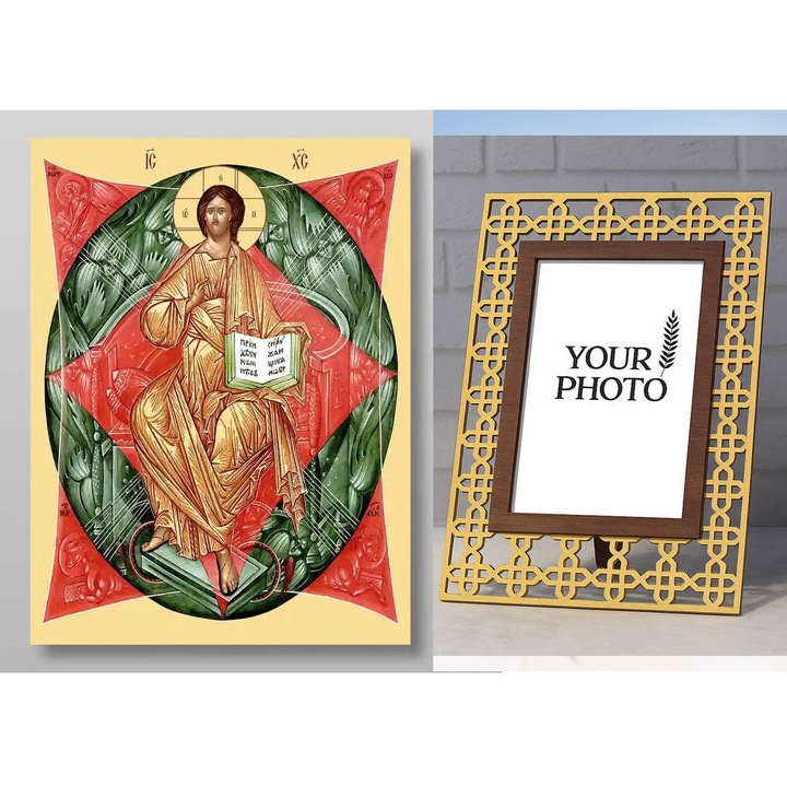 Icoana ortodoxa, Intrahome, Staurous, 8 culori, 50x40 cm