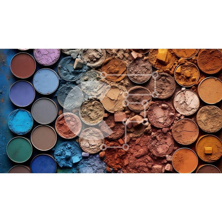 Puzzle din lemn Intrahome, 10x10 cm, 25 piese, culori capuccino si bej, set in cutie de lemn wenge