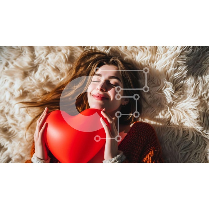 Puzzle din lemn Intrahome - Neagra femeie cu minge in forma de inima, 10x10 cm, 25 piese, set in cutie de lemn wenge