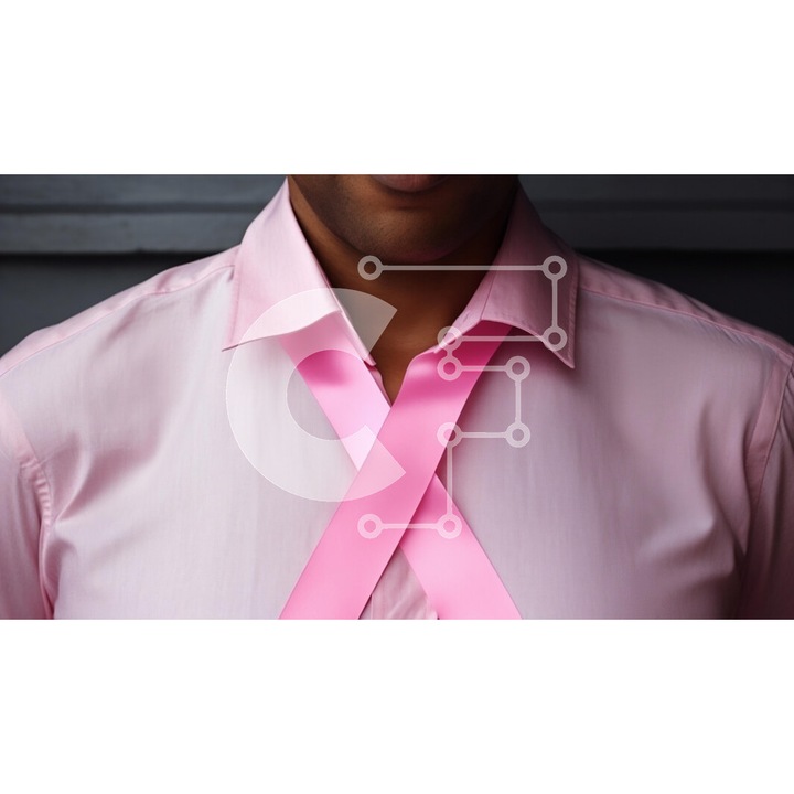 Puzzle din lemn Intrahome, 10x10cm, 25 piese, imagine cu barbat in camasa roz si funda roz, cutie din lemn wenge