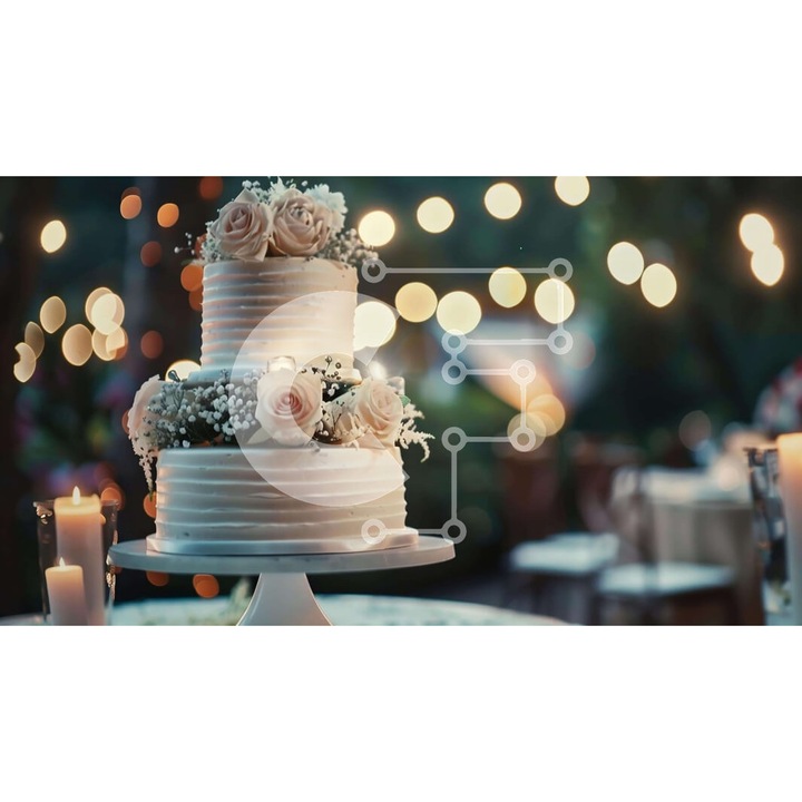 Puzzle din lemn Intrahome, scena romantica, 25 piese, 10x10 cm, cutie din lemn wenge