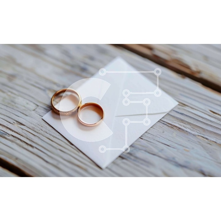 Puzzle din lemn Intrahome, 10x10cm, 25 piese, culori aurii, cutie din lemn wenge