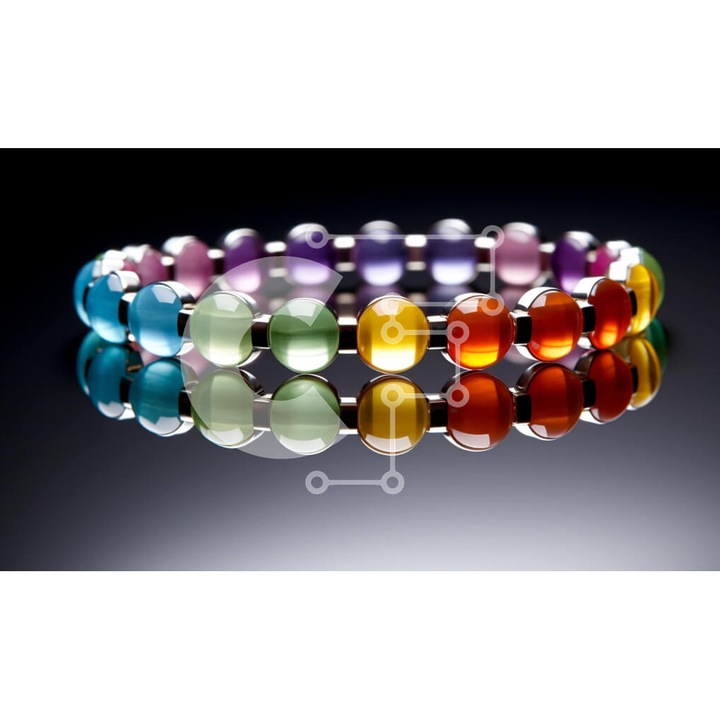 Puzzle din lemn Intrahome, brat polychrom, 25 piese, 10x10 cm, cutie din lemn wenge