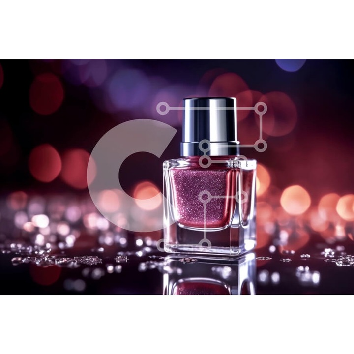 Puzzle din lemn Intrahome, imagine rosie cu sticla pe masa, 25 piese, 10x10 cm, cutie din lemn wenge