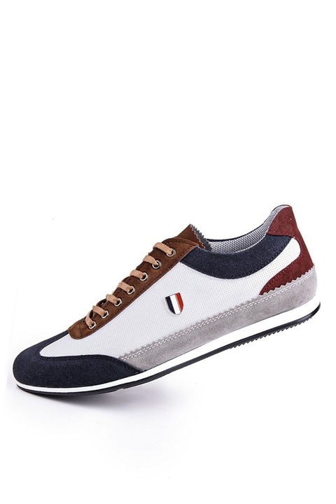 Férfi cipők, Velúr, Grand Polo Club, 261402, Fehér